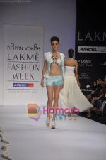 Model walk the ramp for Arpan Vohra show at Lakme Fashion Week 2011 Day 1 in Grand Hyatt, Mumbai on 11th March 2011 (59).JPG
