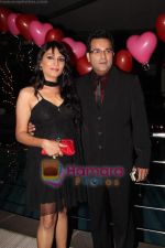 Indraneel Bhattacharya with wife Anjali Mukhi at Ram Milaayi Jodi 100 Episodes Success Bash in Tunga Regale, Andheri East on 14th March 2011.jpg