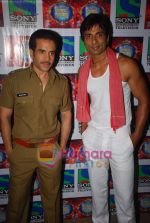 Tusshar Kapoor, Sonu Sood on the sets of Comedy Circus in Mohan Studios on 14th March 2011 (2).JPG