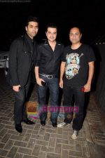 Karan Johar, Sanjay Kapoor, Vipul Shah at Paul & Shark launch in Tote, Mumbai on 16th March 2011 (2).JPG