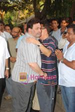 Rishi Kapoor at Navin Nischol funeral meet in Santacruz on 19th March 2011 (3).JPG