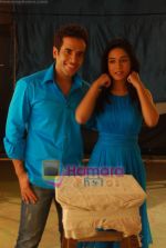 Amrita Rao, Tusshar Kapoor at Love U Mr Kalaakar promo shoot in Filmcity on 28th March 2011 (2).JPG