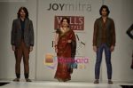 Sharmila Tagore walks the ramp for Joy Mitra show on Wills Lifestyle India Fashion Week 2011 - Day 2 in Delhi on 7th April 2011.JPG