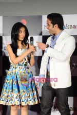 Tusshar Kapoor, Amrita Rao at Love U Mr kalakaar music Launch in Cinemax, Mumbai on 13th April 2011 (8).JPG