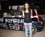 Shraddha Kapoor breaks a Jaguar for Love Ka the End promotions on 7th May 2011 (4).JPG