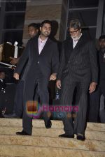 Amitabh Bachchan, Abhishek Bachchan at Ganesh Hegde_s wedding reception in Grand Hyatt on 5th June 2011 (3).JPG