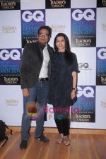 Jitish Kallat and his wife at GQ India celebrates the country_s Best-Dressed Men in Mumbai on 9th June 2011.JPG