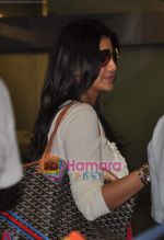 Shilpa Shetty snapped as they leave for London on 13th June 2011.JPG