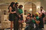 Mallika, Sanjay, Kangna, Riteish, Arshad, Javed and Ashish in the still from movie Double Dhamaal.jpg