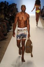 A model walks the runway for the Diesel show during Mercedes-Benz Fashion Week Swim at Raleigh Hotel on July 14, 2011 in Miami Beach, Florida.JPG