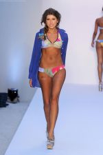 A model walks the runway for the Poko Pano show during Mercedes-Benz Fashion Week Swim 2012 at The Raleigh on July 15, 2011 in Miami Beach, Florida (2).JPG