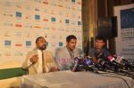 John Abraham, Rahul Bose, Milind Soman at Mumbai marathon press meet in Trident, Mumbai on 20th July 2011 (12).JPG