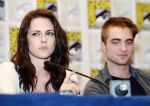 Robert Pattinson, Kristen Stewart poses to promote Breaking Dawn from the Twilight Saga at  the 2011 Comic-Con International Day 1 at the San Diego Convention Center on July 21, 2011 (1).jpg