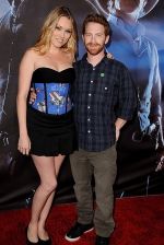 Clare Grant and Seth Green arrives at the world premiere of the movie Cowboys and Aliens at San Diego Civic Theatre on July 23, 2011 in San Diego, California.jpg