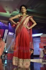 Model walks the ramp for Saree designer Shruti Sancheti showcase at 7TH Retail Jeweller Awards in Lalit Hotel on 6th Aug 2011 (7).JPG
