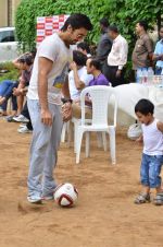 Aashish Chaudhary at Men_s Helath fridly soccer match with celeb dads and kids in Stanslauss School on 15th Aug 2011 (9).JPG