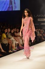 Model walks the ramp for designer Rina Dhaka at Lakme Fashion Week 2011 Day 1 in Grand Hyatt, Mumbai on 17th Aug 2011 (94).JPG