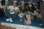 Celina Jaitley, Shreyas Talpade support Anna Hazare in Azad Maidan on 21st Aug 2011 (62).JPG