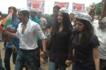 Celina Jaitley, Shreyas Talpade support Anna Hazare in Azad Maidan on 21st Aug 2011 (84).JPG