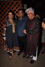 Shabana Azmi, Javed Akhtar, Shankar Mahadevan  at Shankar Ehsaan Loy post concert in Bungalow 9 on 24th Aug 2011 (140).JPG