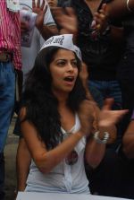 Shweta Keswani support Anna Hazare in Juhu, Mumbai on 24th Aug 2011 (34).JPG
