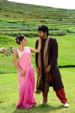 Shamna Kasim (Poorna), Sai Pradeep Pinisetty (Aadhi) in Chelagatam Movie Stills (38).jpg