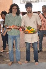 Ranbir Kapoor, Imtiaz Ali at RK Ganpati in Chembur on 10th Sept 2011 (17).JPG