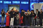 Dalip Tahil, Kareena Kapoor, Arjun Rampal, Karan Johar, Sunil A. Lulla, Satish Shah, Bhushan Kumar, Shahrukh Khan, Anubhav Sinha at the audio release of Ra.One in Filmcity, Mumbai on 12th Sept 2011 (12 (125).JPG
