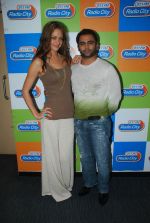 Sachin Joshi, Candice Boucher promote Aazaan on Radio City 91.1 FM in Bandra, Mumbai on 15th Sept 2011 (16).JPG
