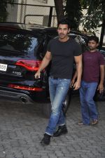 John abraham lifts a bike at Force Promotions in Mehboob, Mumbai on 27th Sep 2011 (3).JPG