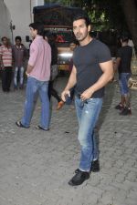 John abraham lifts a bike at Force Promotions in Mehboob, Mumbai on 27th Sep 2011 (4).JPG