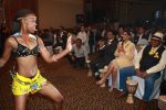 Sonam Kapoor enjoying the African dance performances at new range launch of Spice Mobiles in Mumbai (2).jpg