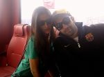 Rockstar co-stars Nargis Fakhri and Ranbir Kapoor pose on the flight to Nagpur.jpg