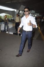 Sreesanth snapped after they return from F1 held at Delhi on 31st Oct 2011 (32).JPG