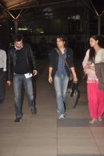 Ranbir Kapoor, Imtiaz Ali, Nargis Fakhri snapped at the airport in Mumbai on 9th Nov 2011 (19).JPG