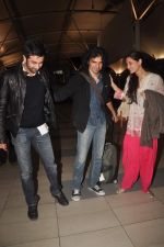 Ranbir Kapoor, Imtiaz Ali, Nargis Fakhri snapped at the airport in Mumbai on 9th Nov 2011 (25).JPG
