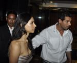 John Abraham snapped with his new girlfriend in Trident, Mumbai on 11th Nov 2011 (12).JPG