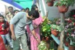 Farhan Akhtar plants a tree with Shaina NC in  Mumbai on 19th Jan 2012(60).jpg