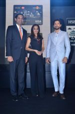 Farhan Akhtar launches HSBC and Makemytrip credit card in Grand Hyatt, Mumbai on 27th Jan 2012 (144).JPG