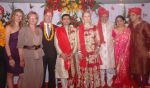 Magda &  Abhishek   irani , son of  Feeroz irani at Gujarati actor Feroz Irani_s son wedding in Malad on 28th JAn 2012 (4).jpg