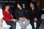 Zakir Hussain, Deepak Pandit, Shreya Ghoshal at the launch of Deepak Pandit_s Album Miracle in at Orchid Hotel, Vile Parle on 8th Feb 2012 (2).JPG
