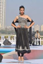 Model walk the ramp for Designer Azeem Khan showcases his latest collection at AGP Million Race in Mumbai on 19th Feb 2012 (102).JPG