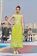 Model walk the ramp for Designer Azeem Khan showcases his latest collection at AGP Million Race in Mumbai on 19th Feb 2012 (104).JPG