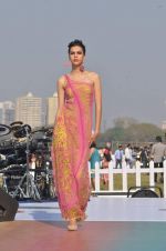 Model walk the ramp for Designer Azeem Khan showcases his latest collection at AGP Million Race in Mumbai on 19th Feb 2012 (139).JPG