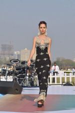 Model walk the ramp for Designer Azeem Khan showcases his latest collection at AGP Million Race in Mumbai on 19th Feb 2012 (146).JPG