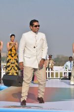 Model walk the ramp for Designer Azeem Khan showcases his latest collection at AGP Million Race in Mumbai on 19th Feb 2012 (177).JPG
