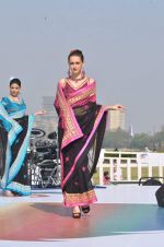 Model walk the ramp for Designer Azeem Khan showcases his latest collection at AGP Million Race in Mumbai on 19th Feb 2012 (69).JPG