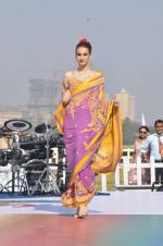 Model walk the ramp for Designer Azeem Khan showcases his latest collection at AGP Million Race in Mumbai on 19th Feb 2012 (75).JPG