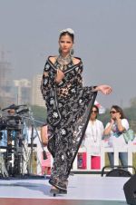 Model walk the ramp for Designer Azeem Khan showcases his latest collection at AGP Million Race in Mumbai on 19th Feb 2012 (80).JPG