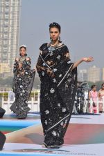 Model walk the ramp for Designer Azeem Khan showcases his latest collection at AGP Million Race in Mumbai on 19th Feb 2012 (83).JPG